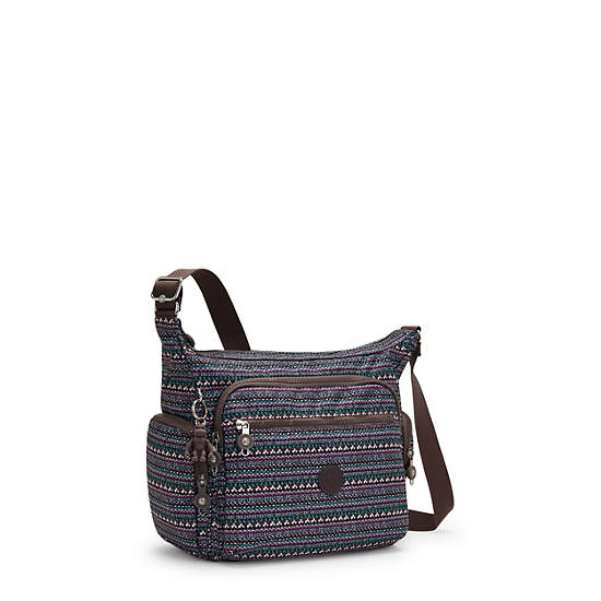 Kipling Gabbie Printed Crossbody Táska Taupe | HU 1162YX